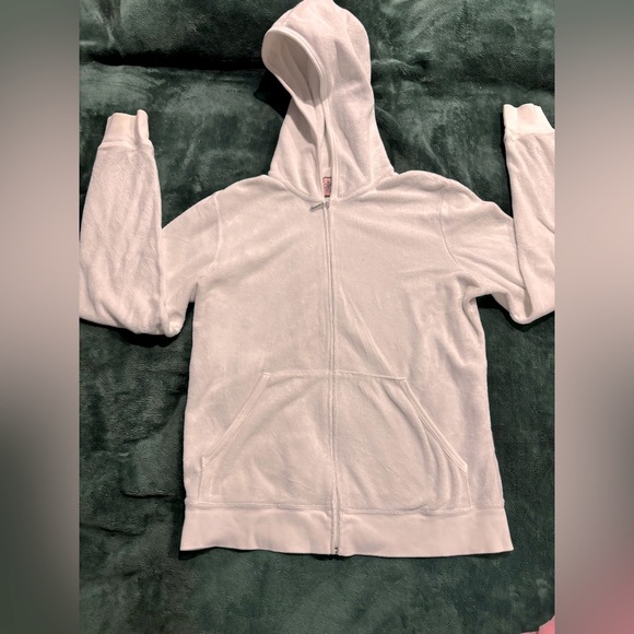 Authentic Juicy Couture Pink & White Hoodies Size XL - Picture 4 of 7